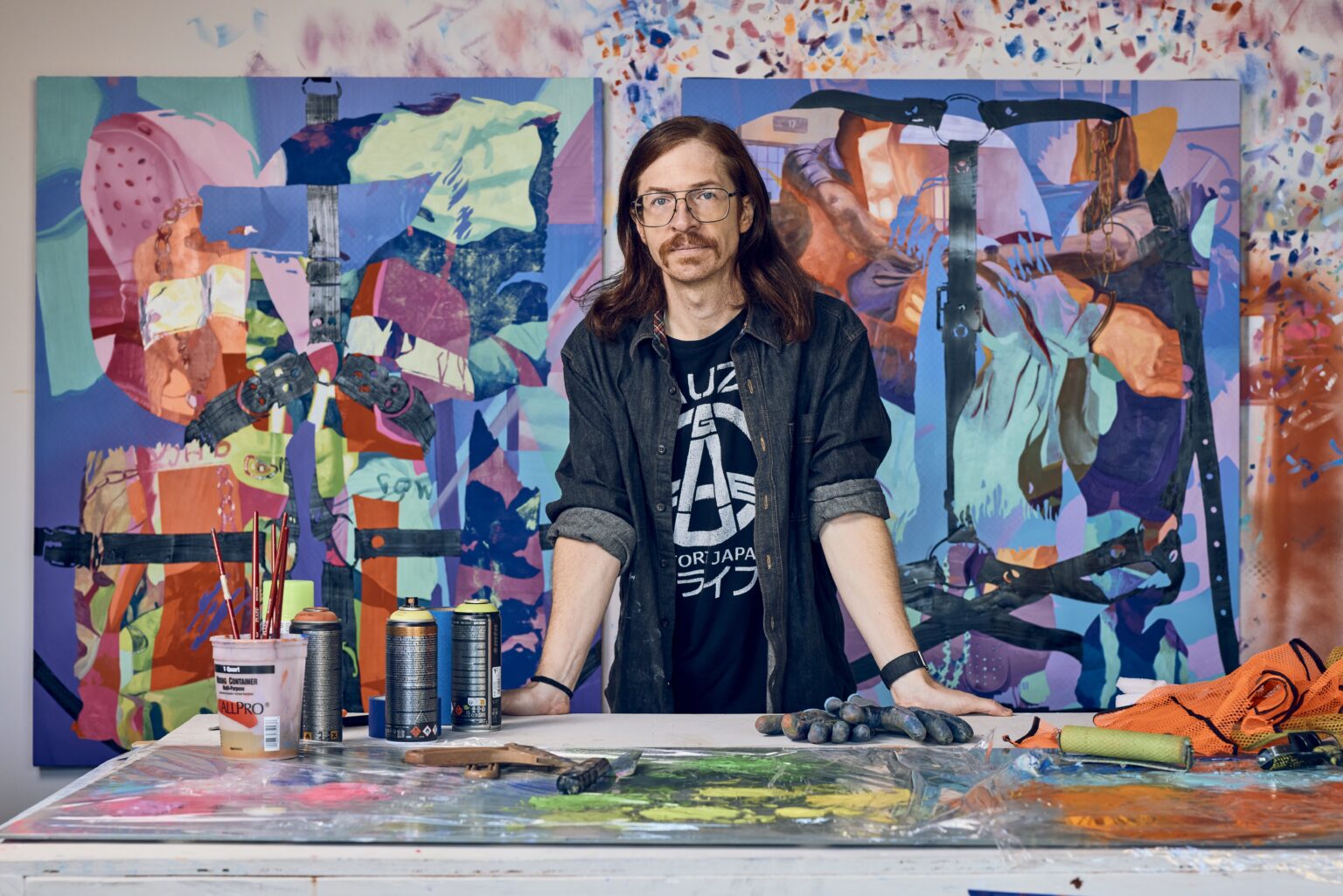 portrait of American contemporary artist painter Jimmy Baker